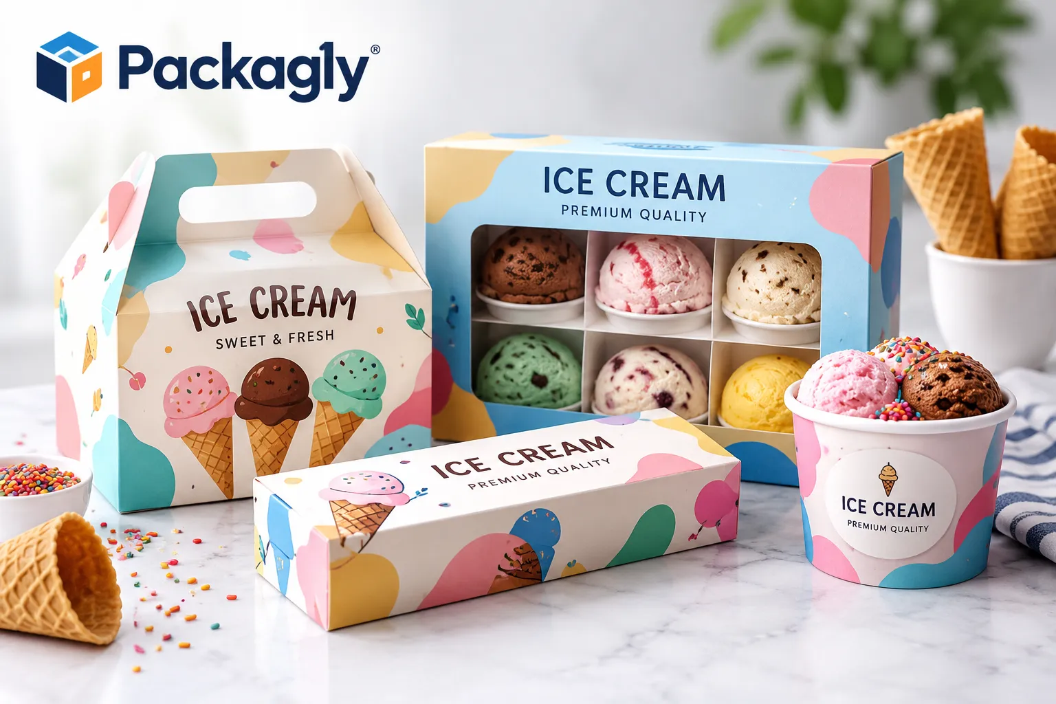 Custom Ice Cream Boxes: Stylish Packaging for Frozen Treats